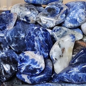 Sodaliet met Lapis Lazuli Trommelstenen 1-2 cm