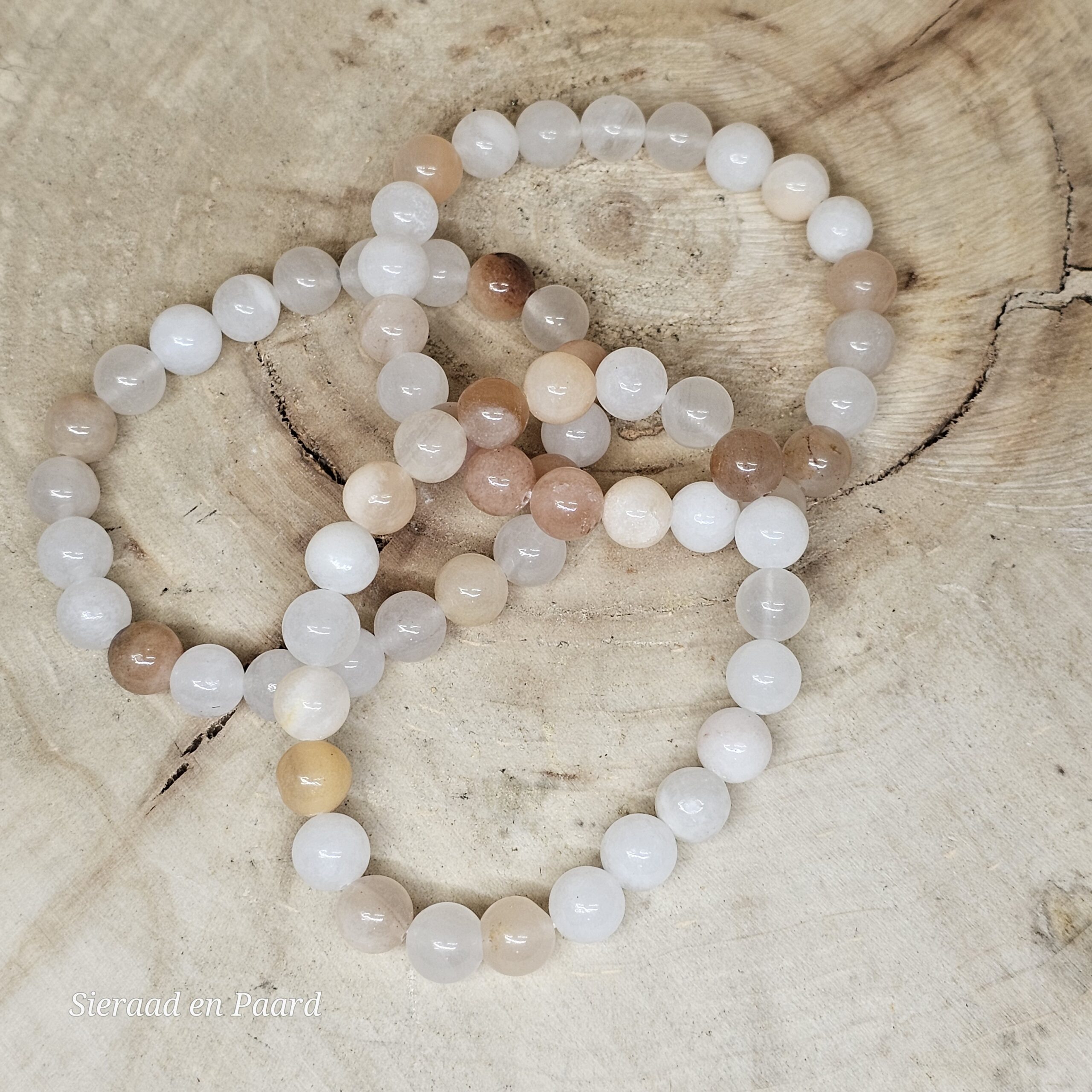 Maansteen Armband 8 mm - Afbeelding 2