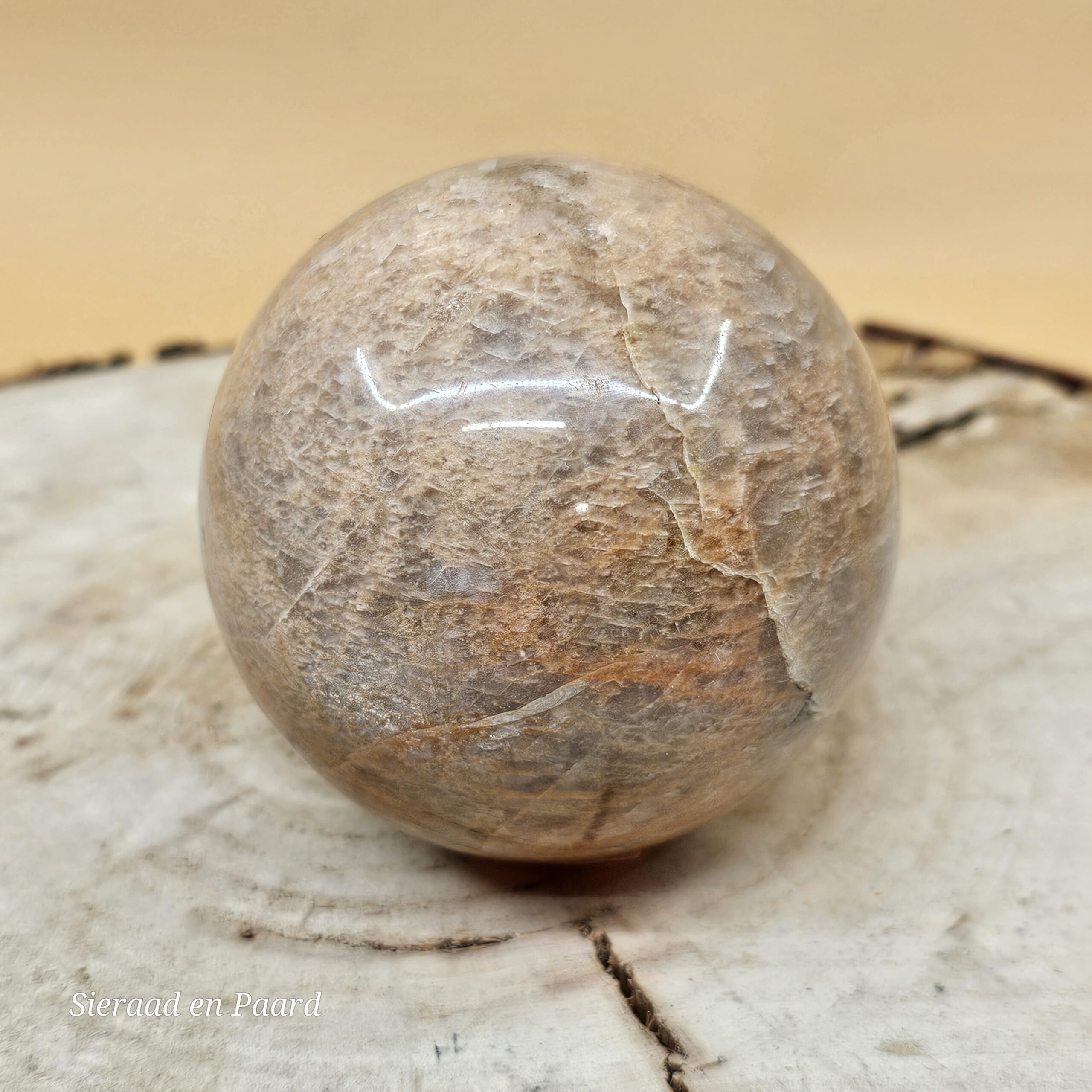 Perzik Maansteen Bol - Afbeelding 6