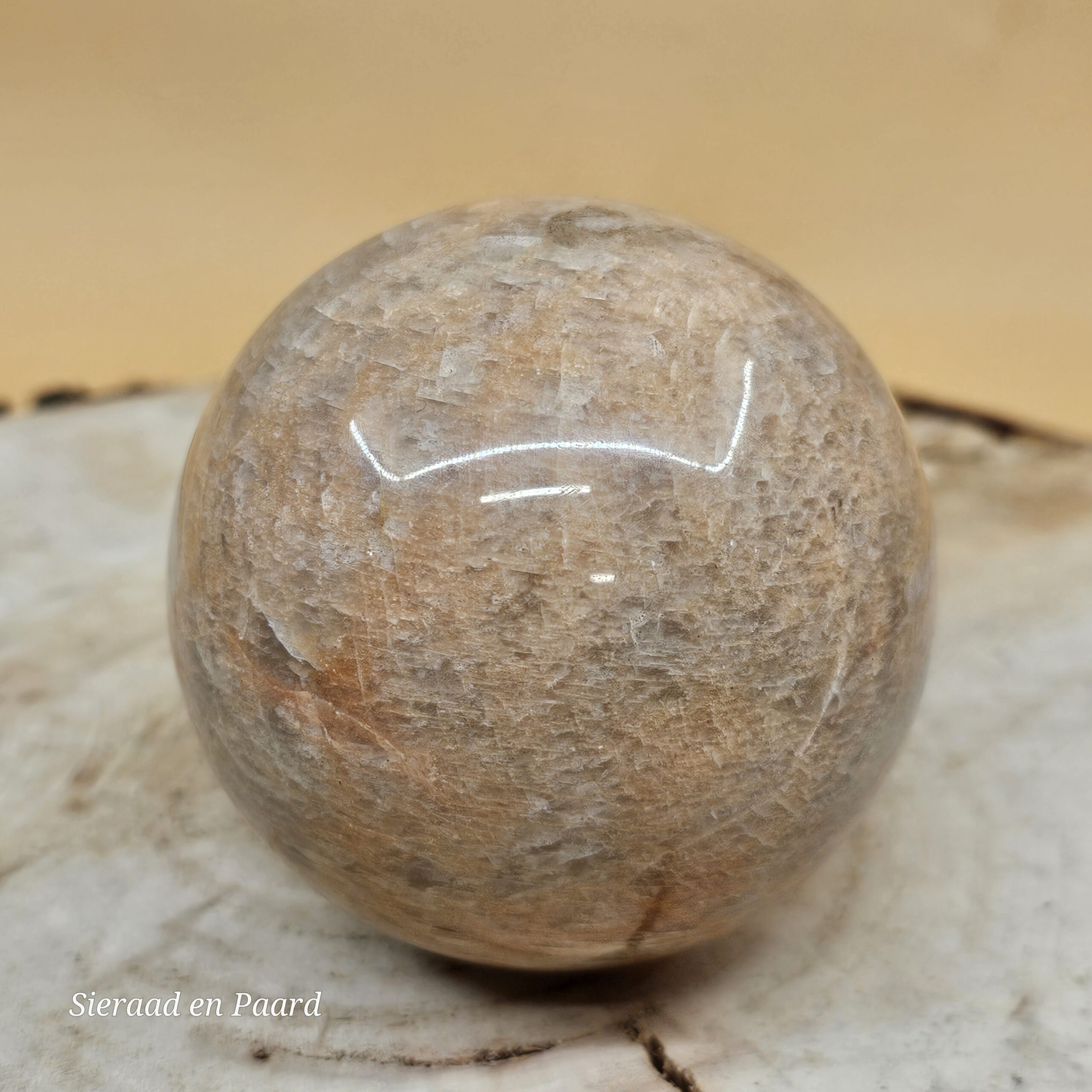 Perzik Maansteen Bol - Afbeelding 5