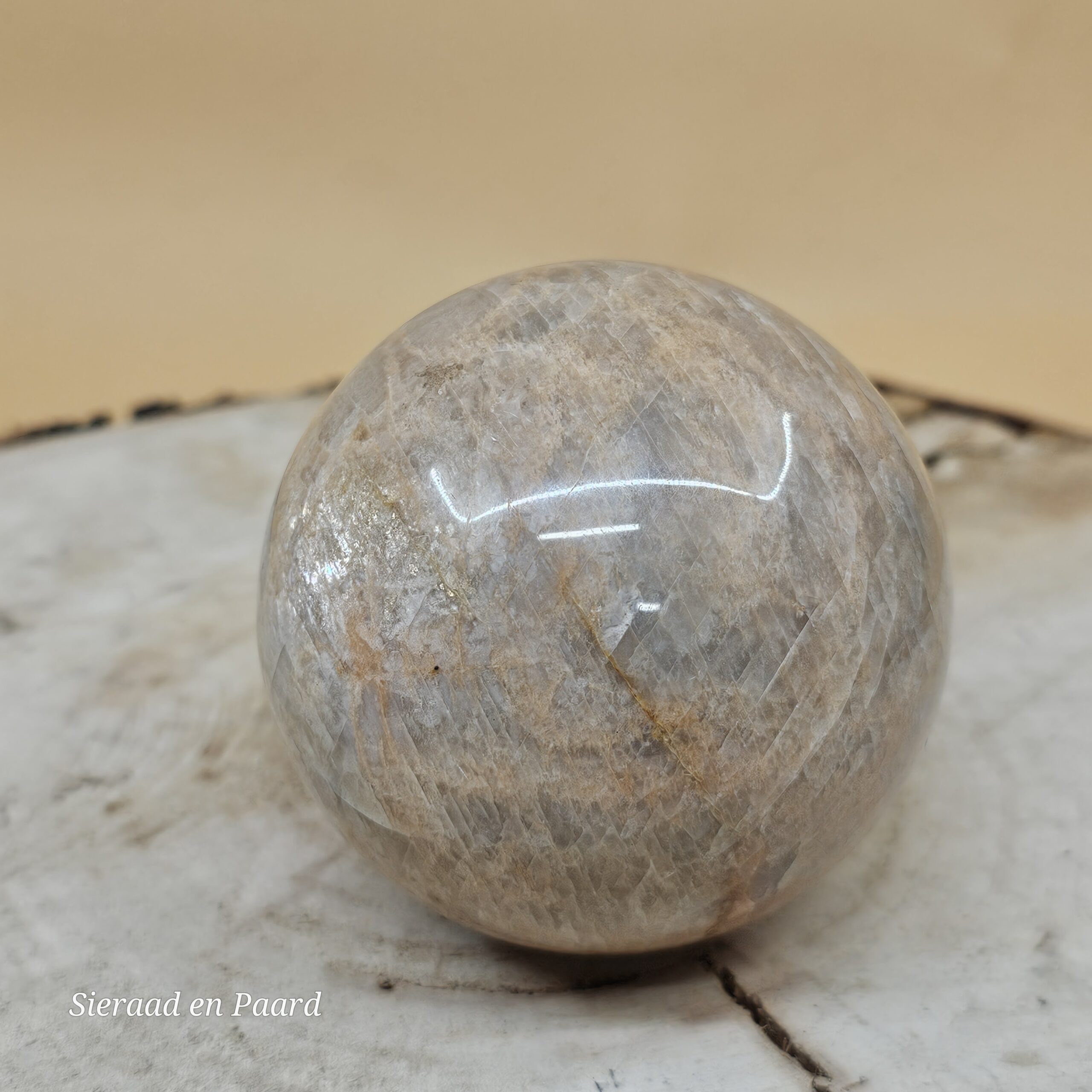 Perzik Maansteen Bol - Afbeelding 3