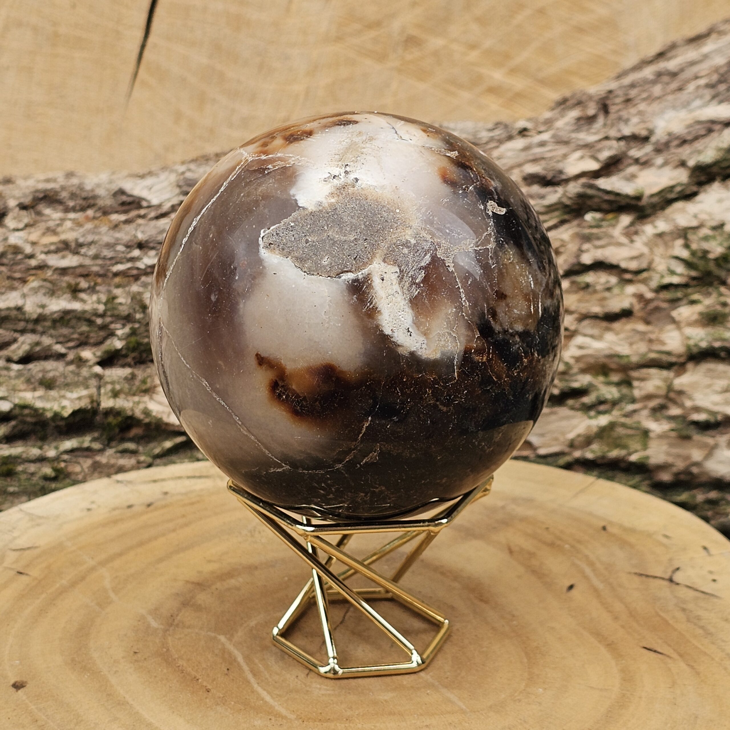 Opaal Bruin Bol - Afbeelding 4