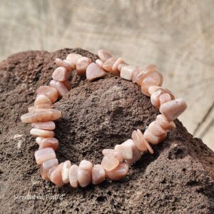 Perzik Maansteen Armband