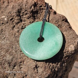 Donut Aventurijn hanger met koord