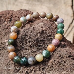 Indian Agaat Armband 8 mm