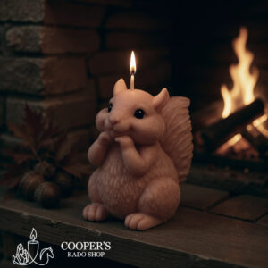 Eekhoorn Kaars Handgemaakt